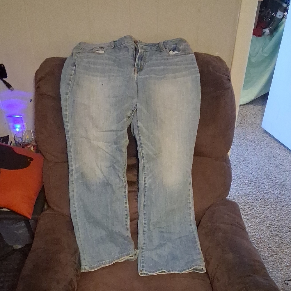 American Eagle By Payless Light Blue Flare Jeans
